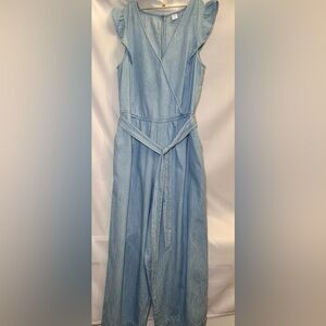 Old Navy Light Blue Denim Jumpsuit